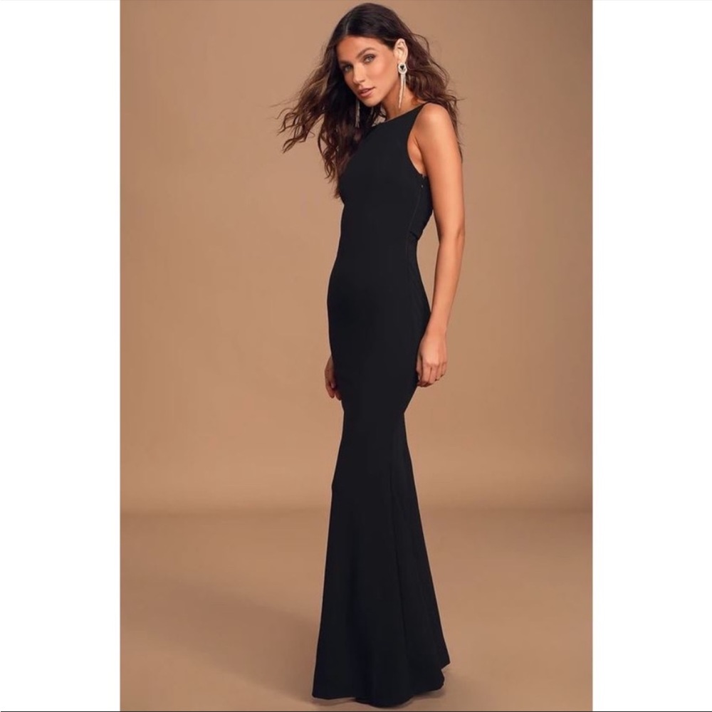 Black lulu’s Mermaid Evening Gown